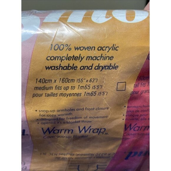 Vintage Esmond 70s Warm Wrap Acrylic Cover You Up Blanket The Original Snuggie - Picture 5 of 6